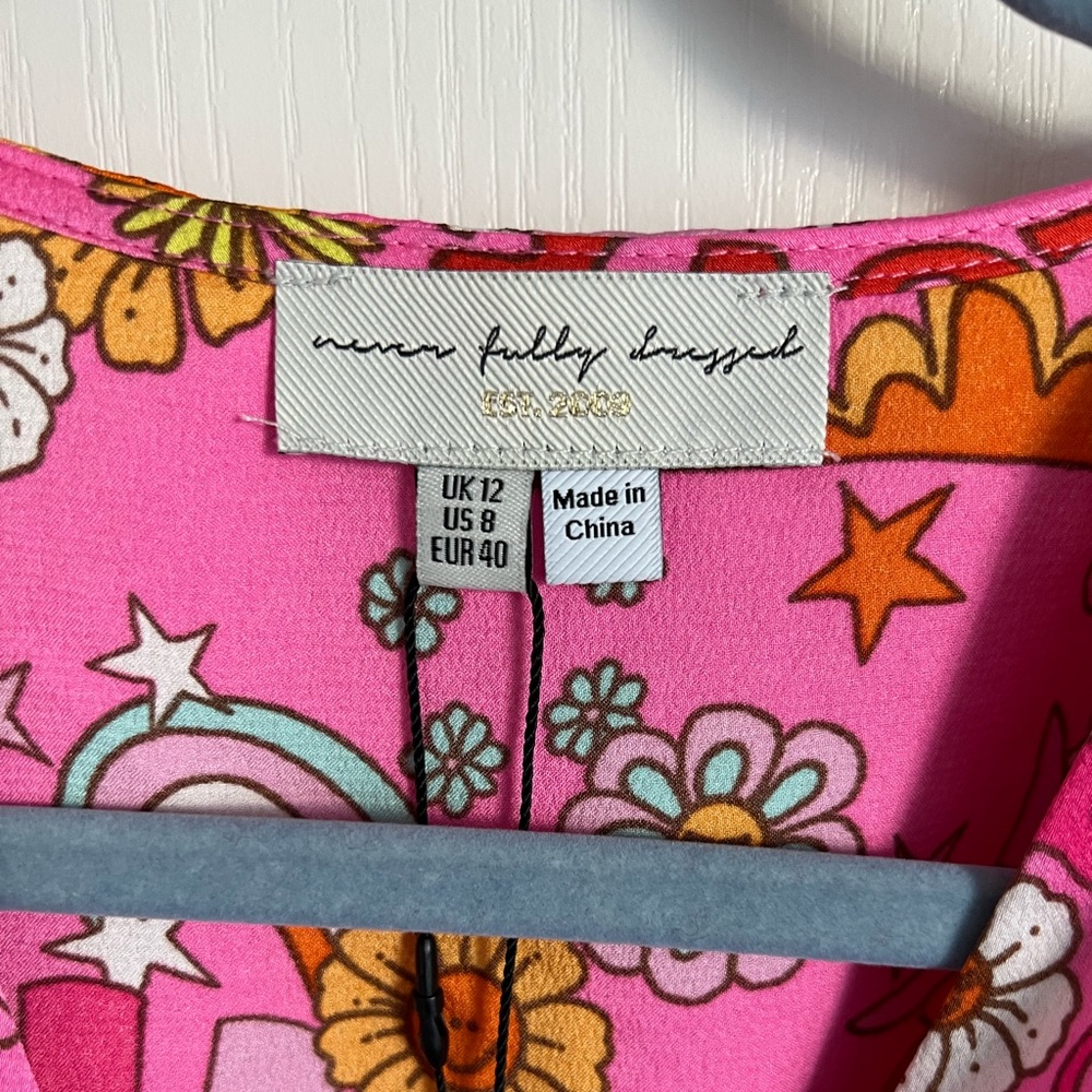 Never Fully Dressed Lindos Dress Sold out Kindness Print